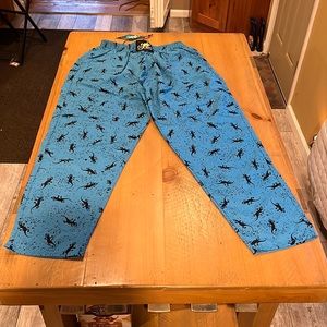 Gecko Hawaii Beach pants - Neon Blue - Large